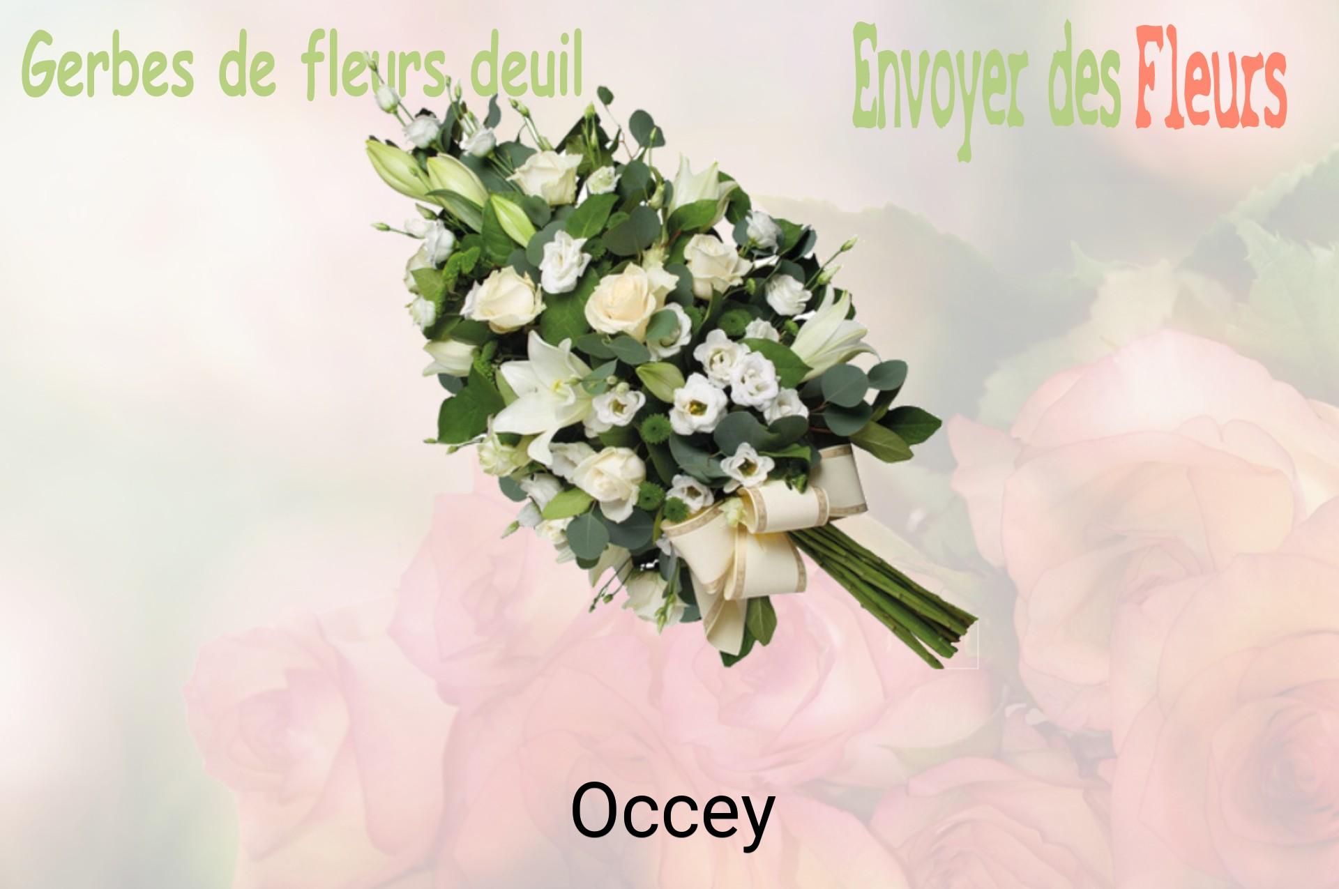 Gerbe de fleurs de deuil livrée à Occey